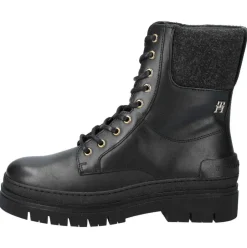 Feminine Felt Lace Up Bootie