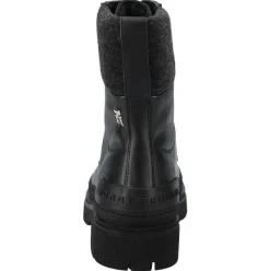 Feminine Felt Lace Up Bootie